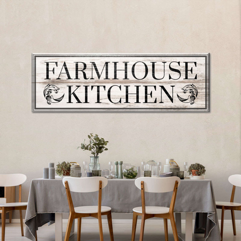 «Farmhouse Kitchen», impression sur toile, H 42 po x l 14 po x P 1,25 po