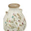 6.7X6.7X7.7" Round Ceramic Accent Vase With Multi-Coloured Floral Motifs