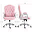 Chaise de bureau à domicile en rose - pivotante, réglable en hauteur et inclinable, soutien du dos pour une installation confortable et un confort continu