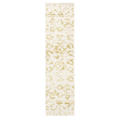 Tapis d'intérieur / extérieur en microfibre tissé à la machine Floral