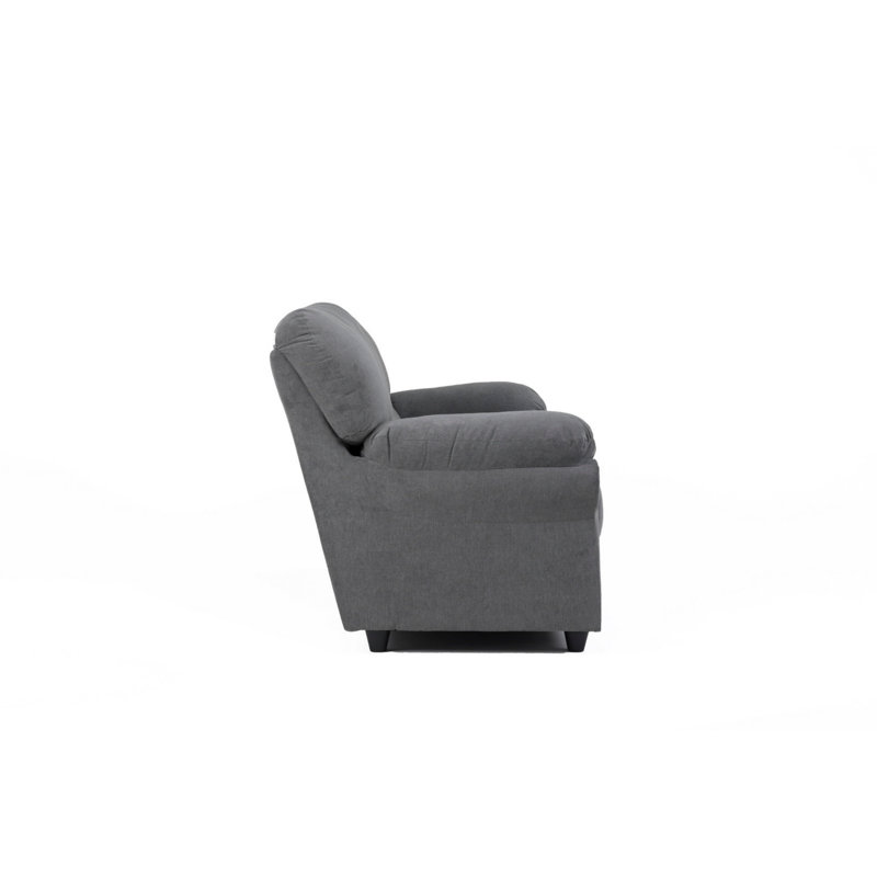 Helgrid Upholstered Armchair with Footstool