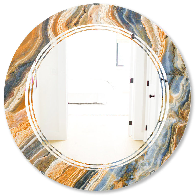 Miroir mural Marble Geode 4 Triple C, 31,5 po x 31,5 po
