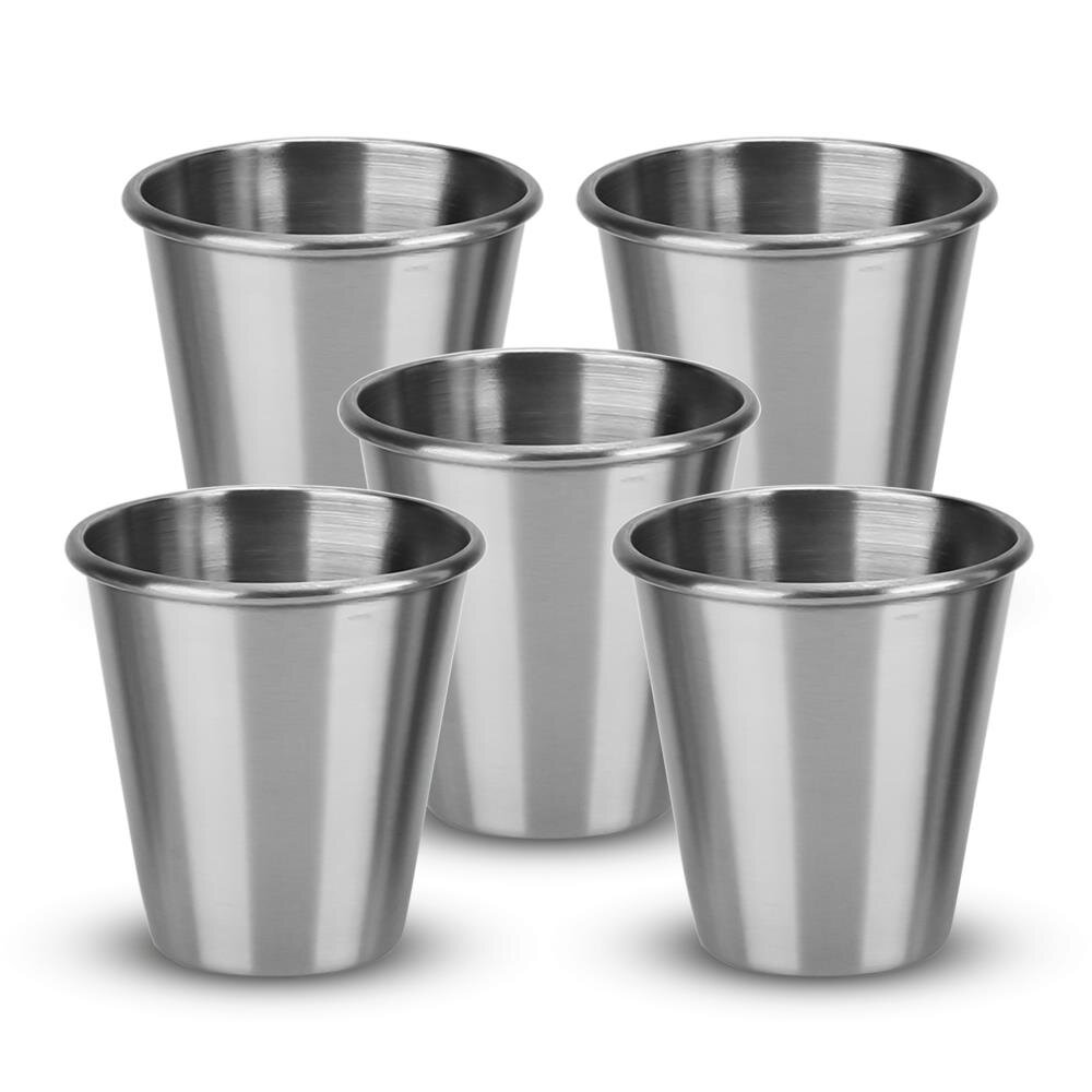 Becher-Set Camping Outdoor Metall Becher Tasse Glas