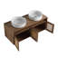 Meuble-lavabo 48 po avec lavabo d'art en céramique, porte à fermeture en douceur 4 po, montage flottant, contreplaqué (emballage KD)-1985769822-1985769792