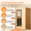 Sauna infrarouge lointain pour 1 personne avec sauna Bluetooth et panneau de commande