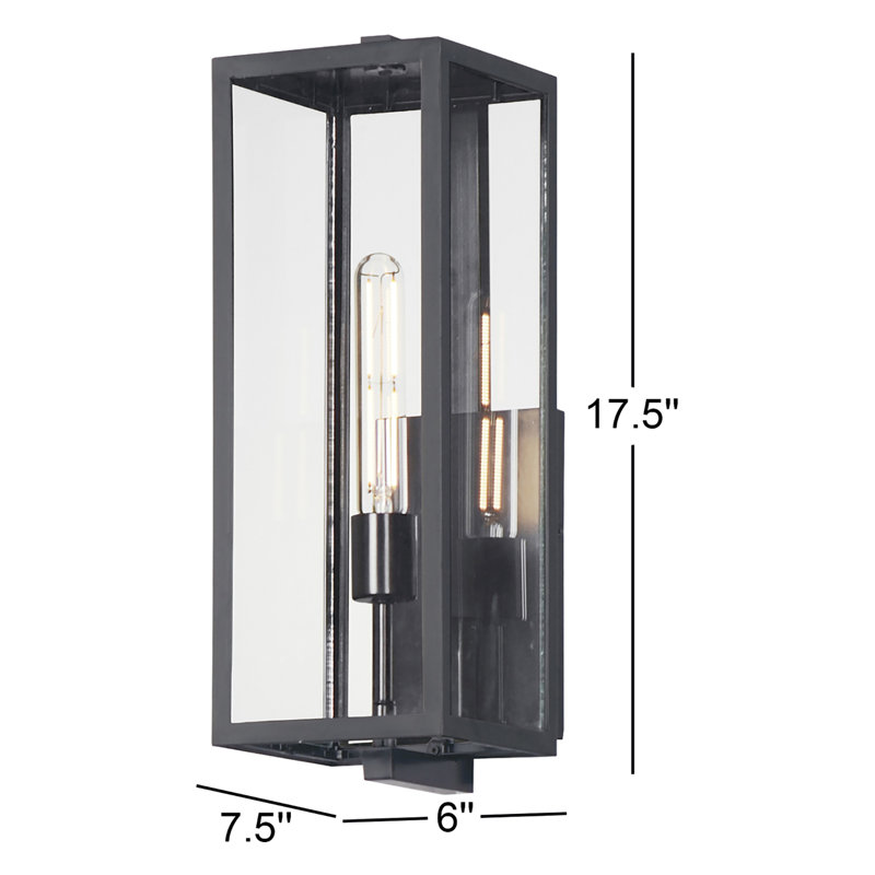 Applique murale en aluminium Rosewood, H 17,5 po x l 6 pi x P 7,5 po