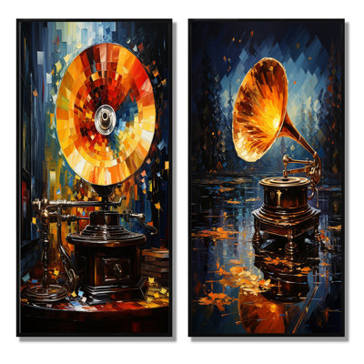 «Abstract Phonograph Fusion», 2 pièces