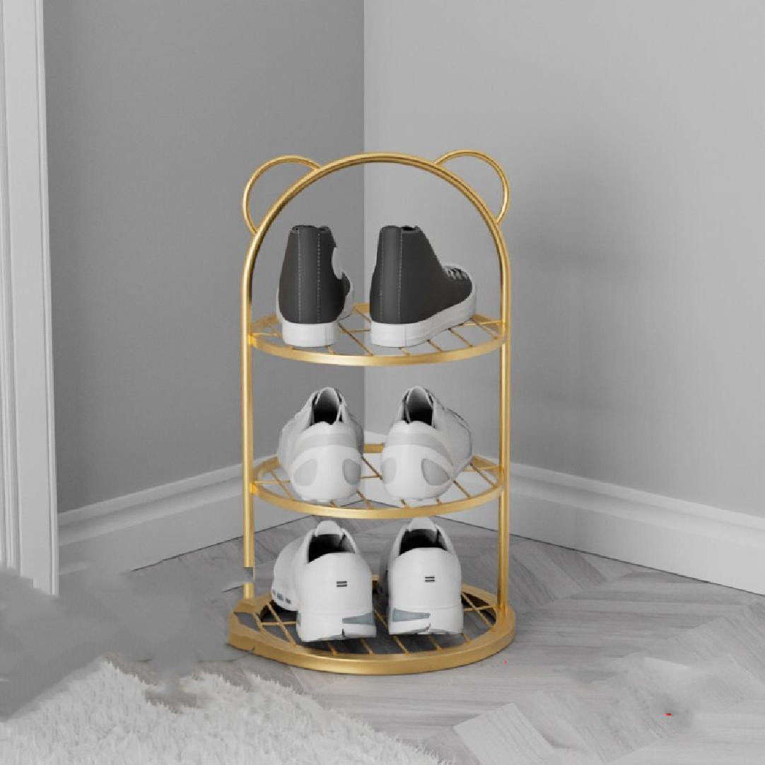 3 pair shoe discount rack