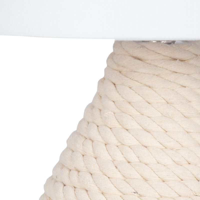 Lampe de table en rotin Broeker