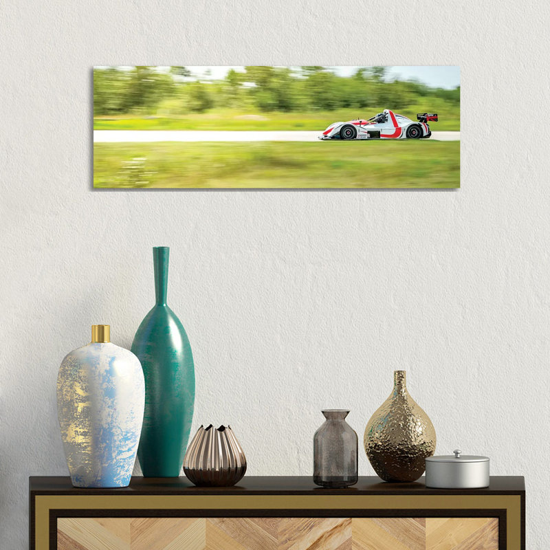 High-Speed Formula Car by Nik Rave - Wrapped Canvas Panoramic Print, 30.48 cm H x 91.44 cm W x 1.91 cm D