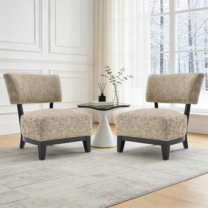 Fauteuil d'appoint 2 pièces, Beige