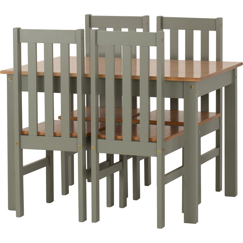 Bradmoor Dining Set with 2 Chairs, Brown, 75.5cm H x 110cm L x 80cm W