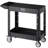 2-shelf Utility Cart 550 lbs 31.3 x 17.7-inch Service Cart with Wheels