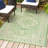 Aaleayah Medallion Textured Weave Cream/Green Indoor/Outdoor Rug-1204761266