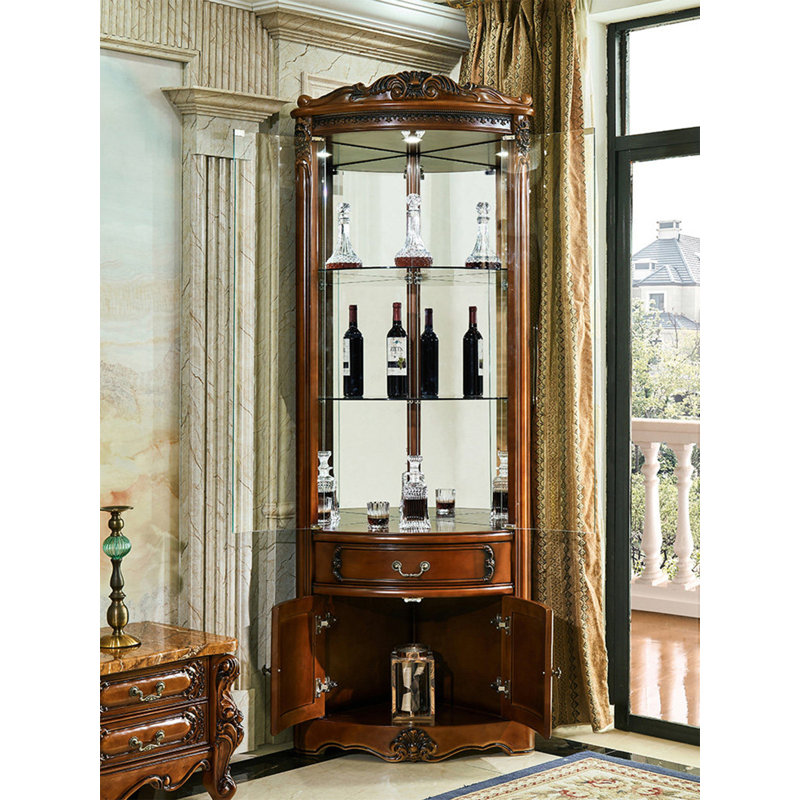 22.83 " L Solid Wood Bar Cabinet