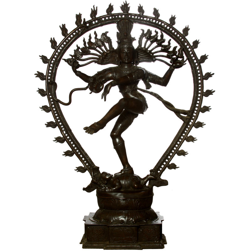 Grande statue Nataraja, Noir