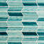 Maya 2x7 Chevron Polished Glass Mosaic Tile-127614934