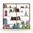 Furnish Home Store Wood Frame Etagere Open Back 6 Shelves Bookcase Industrial Bookshelf for Office and Living Rooms Modern Bookcases Large Bookshelf Organizer-1377362629