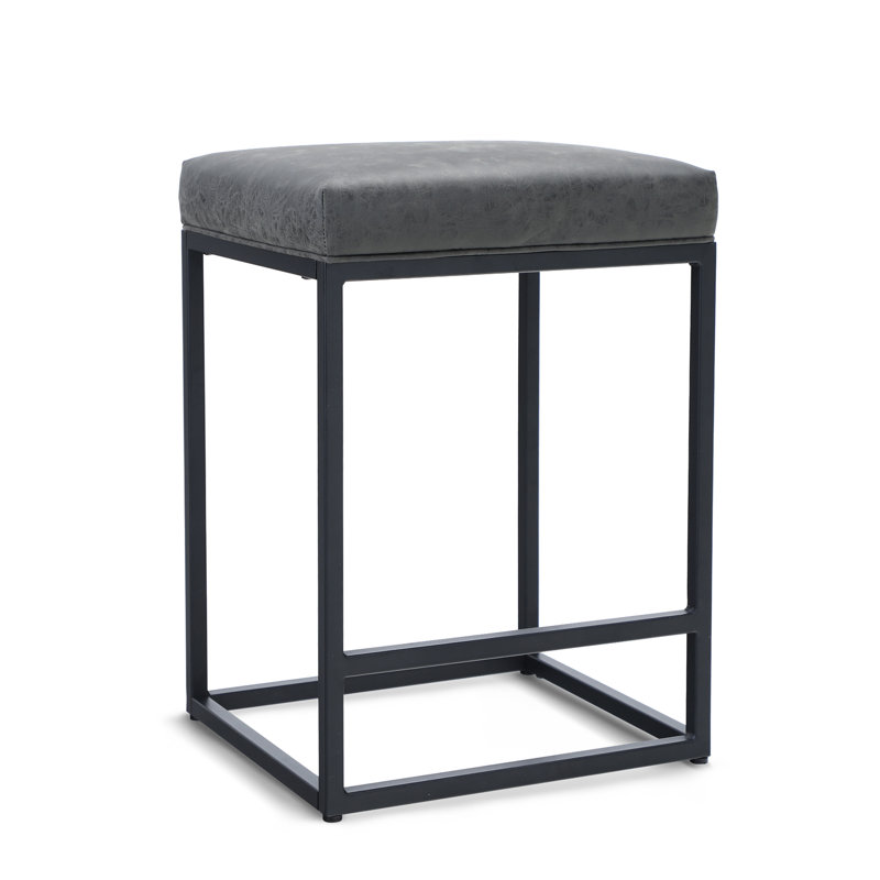 Tabourets 24 po Jadwiga, gris, Tabouret de bar (siège d'une hauteur de 30 po), 2