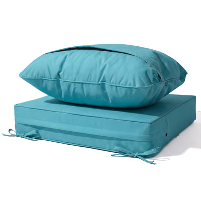 24" x 24" x 5" Outdoor Deep Seat Cushion, Waterproof, High Resilience Foam, Patio Furniture Replacement, Set of 4
