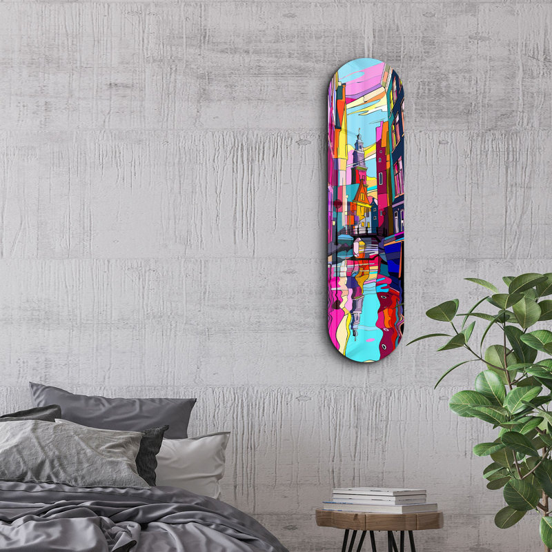 Peinture décorative en verre trempé