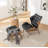 Jeyshan Upholstered Tufted Lounge Chair and Ottoman-1580073918