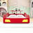 Twin Race Car Bed With Safety Rails And Storage-1312506158