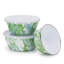 Modern Monet Enamelware Storage Bowls
