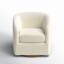 Holden 31.5" Wide Velvet Swivel Barrel Chair-960643162