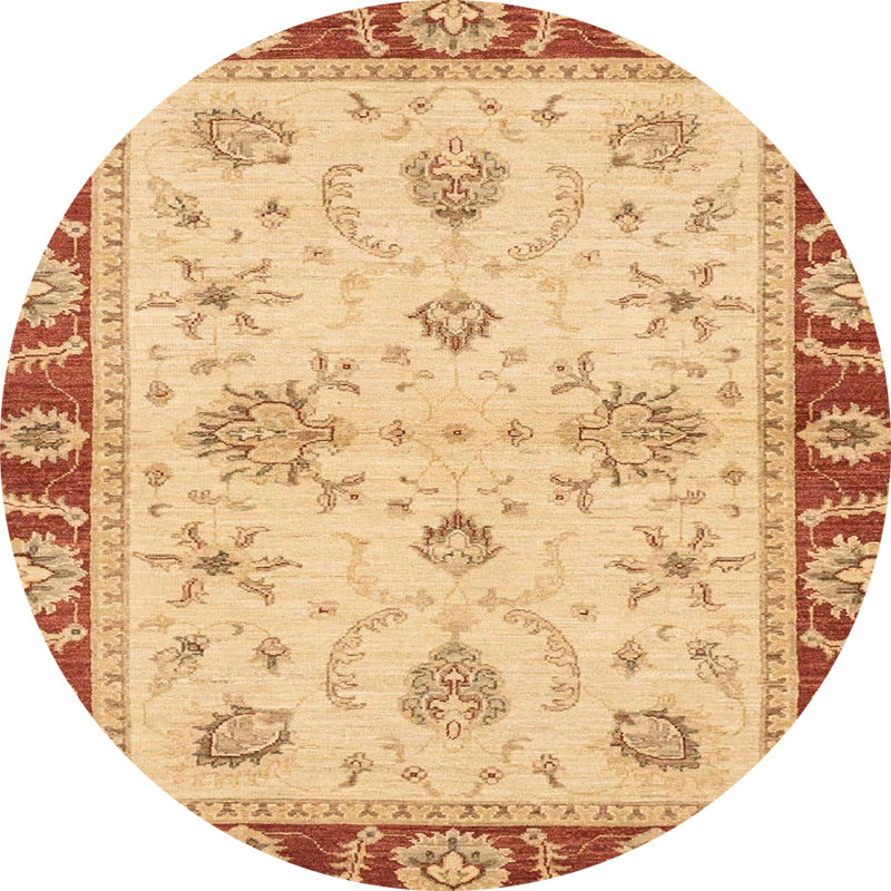 Tapis abstrait moderne 3999, Rond 7 pi