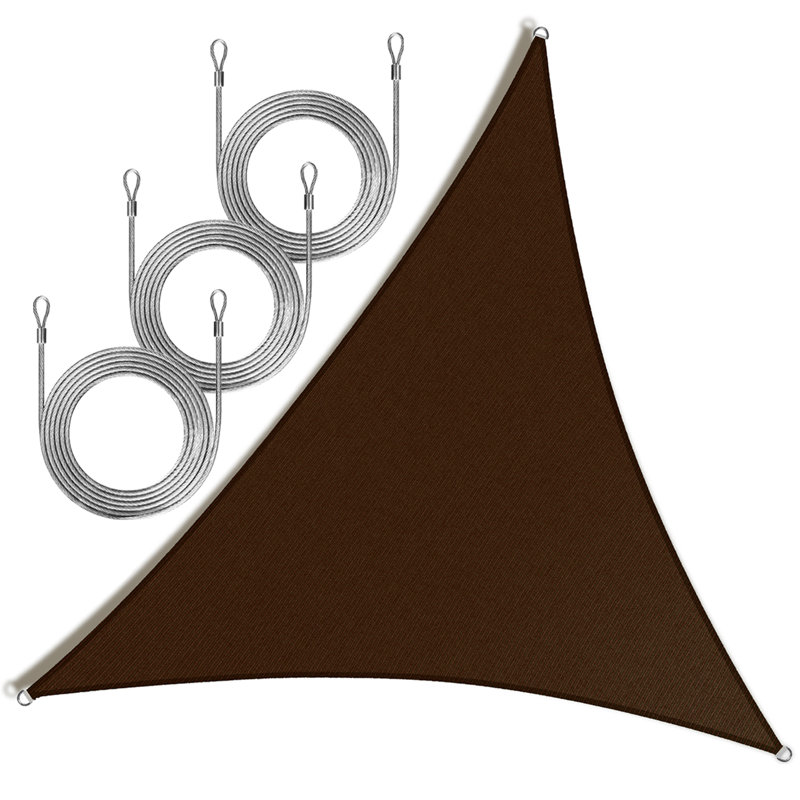Voile d'ombrage avec corde Royal Shade, Brun, 24 pi x 24 pi x 24 pi