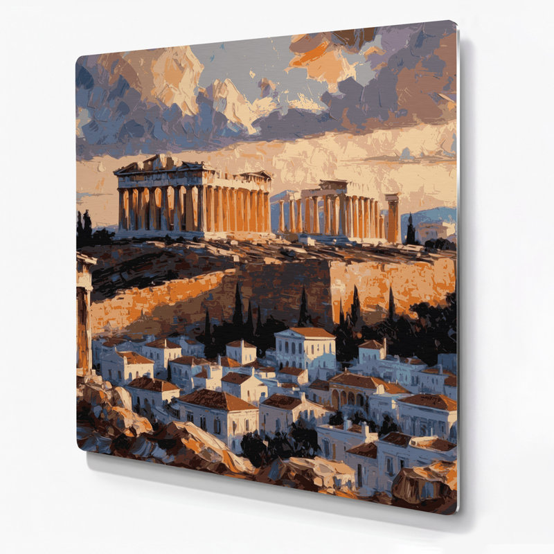 Art urbain, villes, Grèce, Grèce, brun, H 16 po x l 16 po