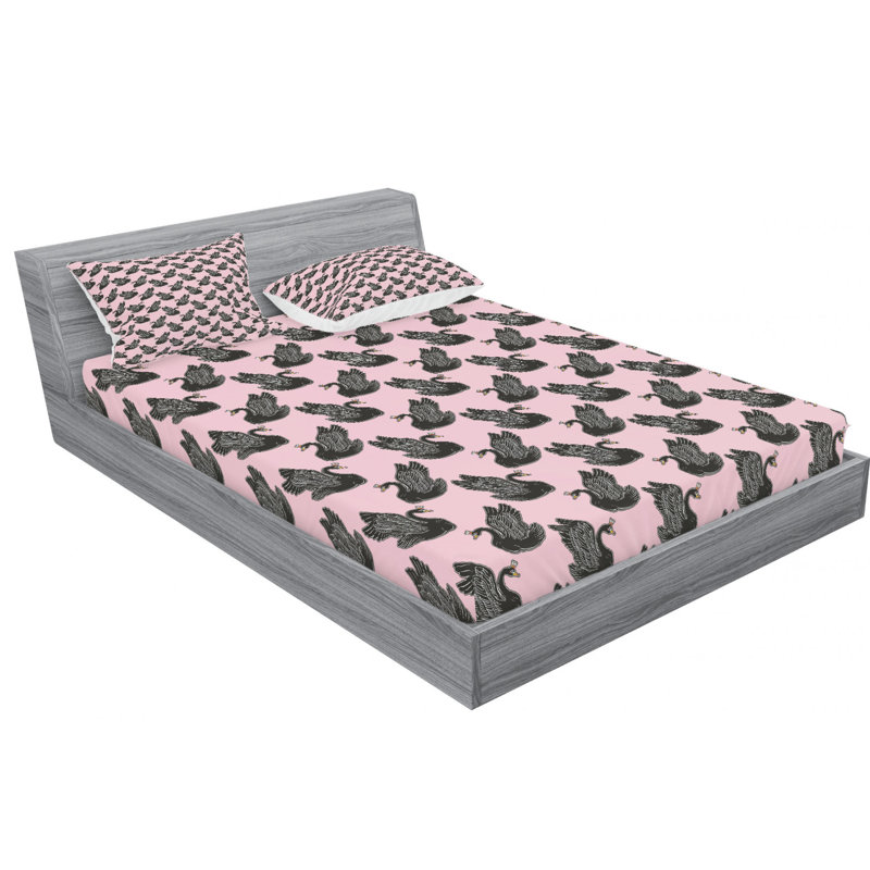 Microfiber Sheet Set, Queen Sheet Set with Fitted Sheet