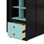 Cadre de lit mezzanine avec armoire et bureau, bande DEL contrôlable par application intelligente, ports de chargement USB pratiques-86746042