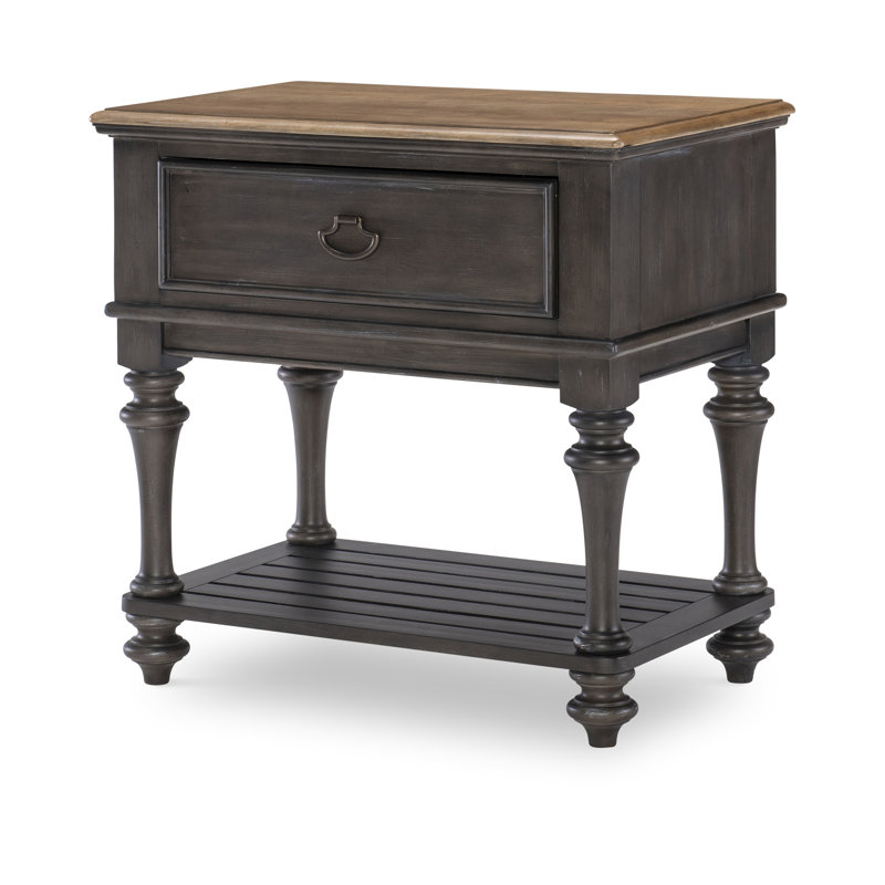 Table de chevet Adebisi, Brun / sable foncé