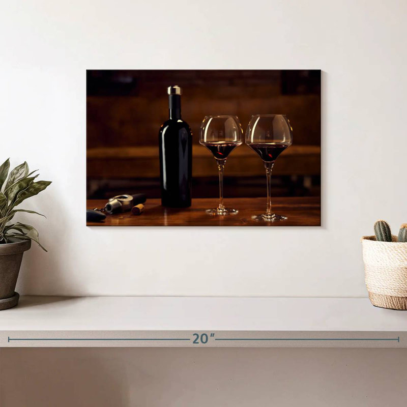 Yarlin Red Wine Drinking, 8" H x 12" W