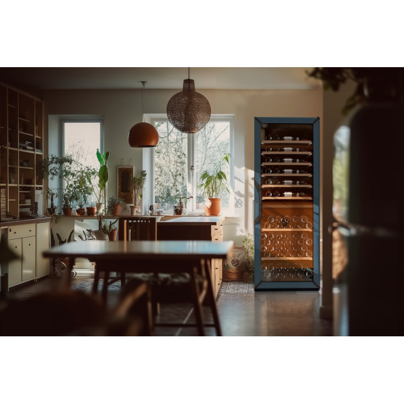 Goguette By The Eurocave Group [170+ Bottles] Freestanding Single Zone Wine Refrigerator, Slate Blue