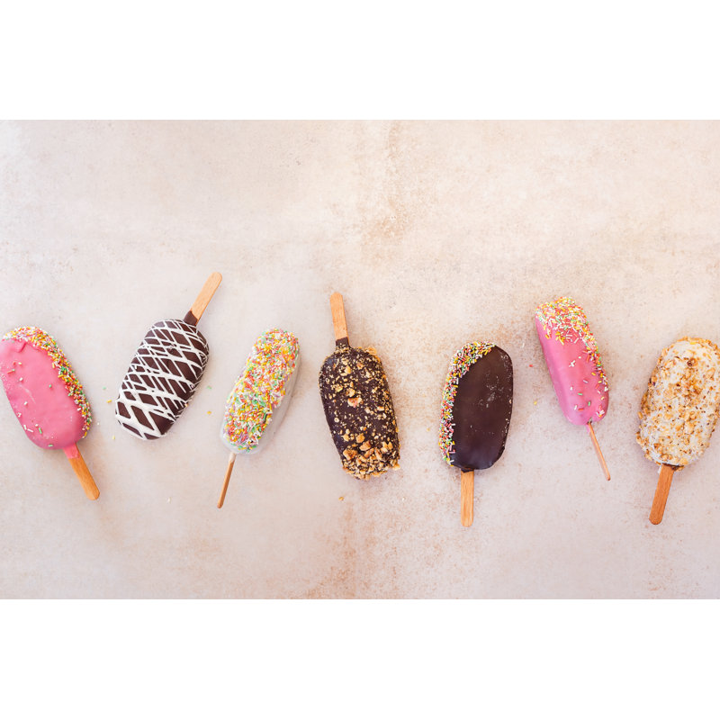 Assortment Of Ice Cream by SStajic - Wrapped Canvas Print, 20cm H x 30cm W