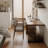 Brown+Black Rectangular Solid Wood+Acrylic desk-441715620