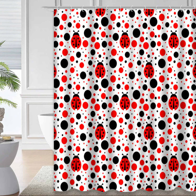 Rideau de douche Ladybug, L 72 po x l 72 po