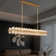 60-Light 54"L Dimmable Square / Rectangle Crystal Cup Chandelier with Crystal Accents(Bulbs Included)