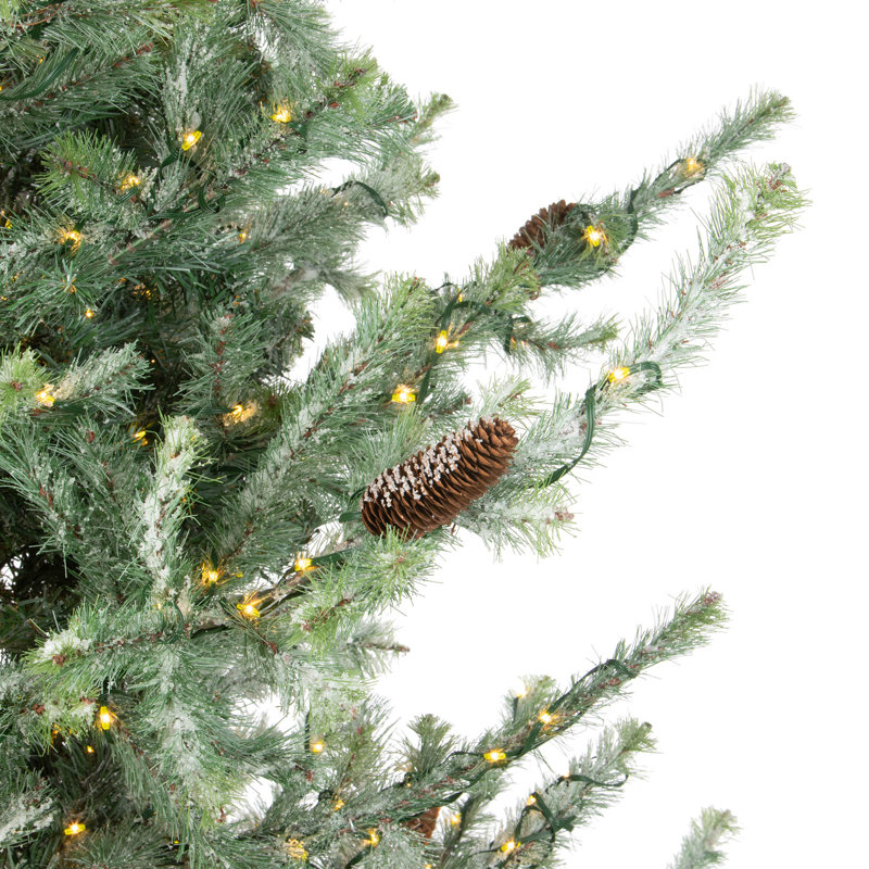Lighted Artificial Christmas Tree, 9' H