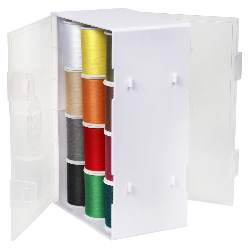Singer Clear Double-Sided Thread Spool Organizer, 3 Pieces - Thread Not Included