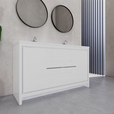 Ensemble de meuble-lavabo à double cuve 60 "Eden