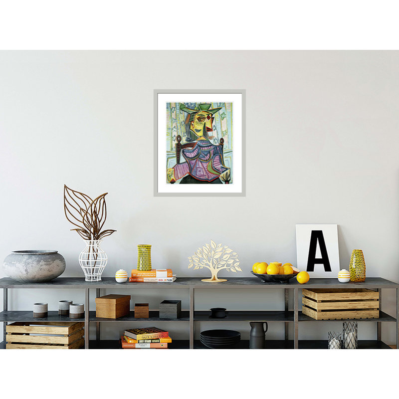 Portrait assis de Dora Maar par Pablo Picasso, impression giclée sur cadre, H 27,36 po x l 23,5 po