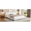 Lit plateforme tapissier avec tissu bouclé-855304678