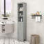 Grande armoire de salle de bain autoportante avec beaucoup de rangement et tablette réglable Elisamuel-417910778
