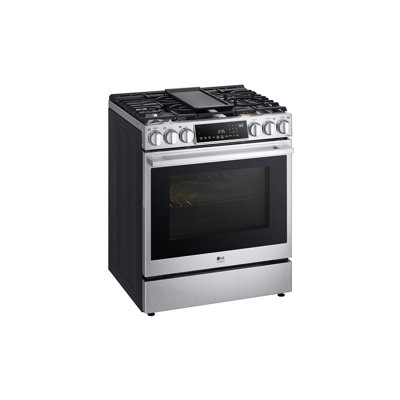 30" 6.3 cu. ft. Smart Slide-in Natural Gas Range with Convection Oven