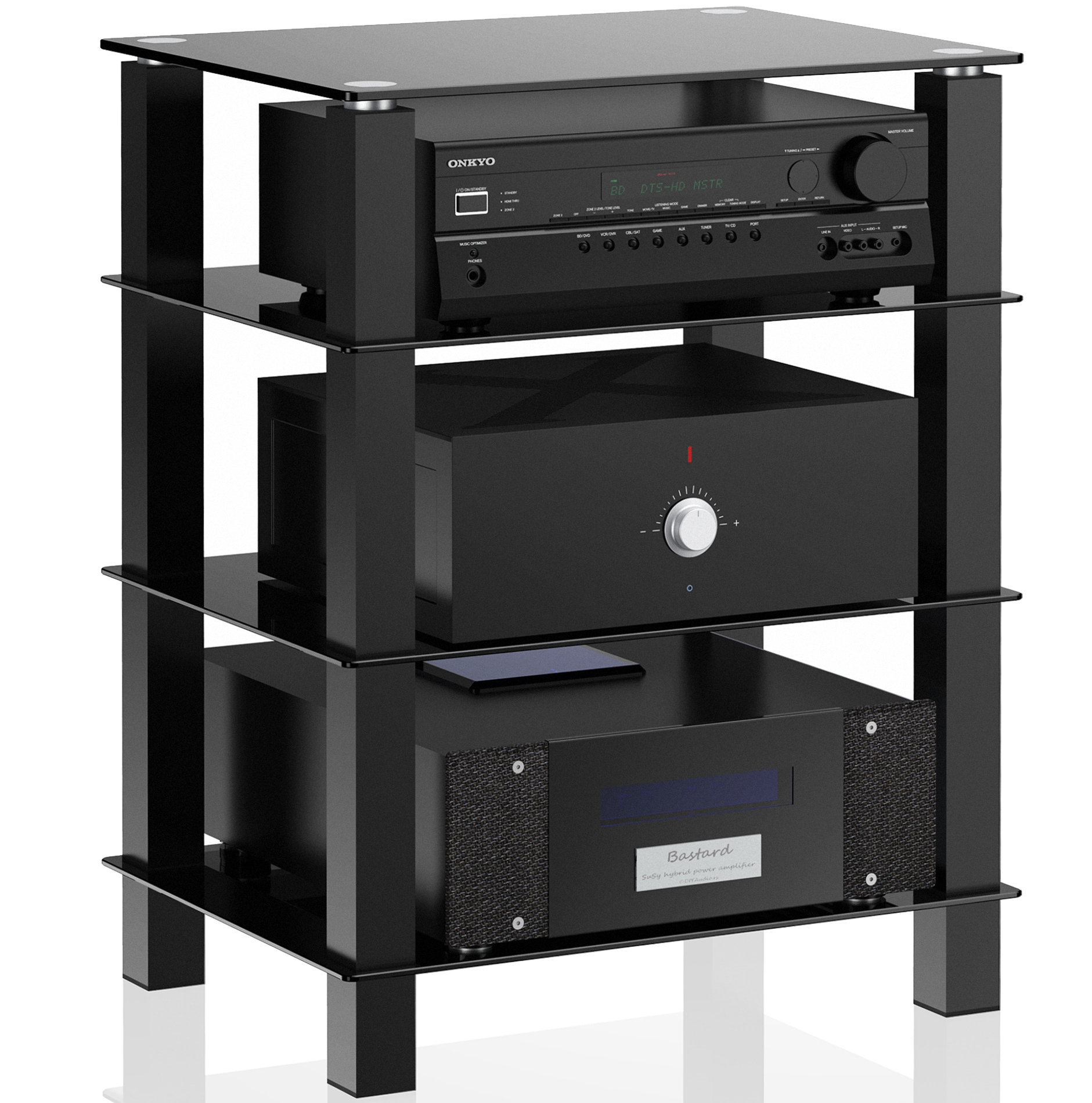 Ebern Designs Yaro Audio Rack Reviews Wayfair - Main Image