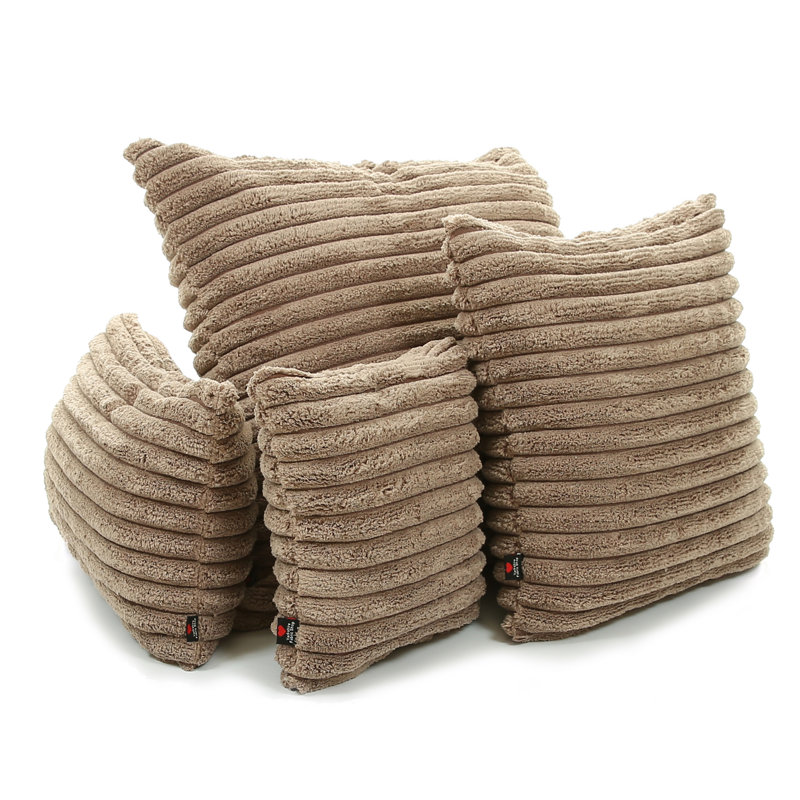 Alvera Square Cushion, 28 x 28cm, Mocha